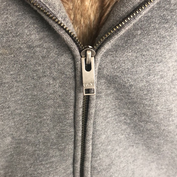 Aritzia Fur Lined Zip Up Hoodie - Picture 6 of 9